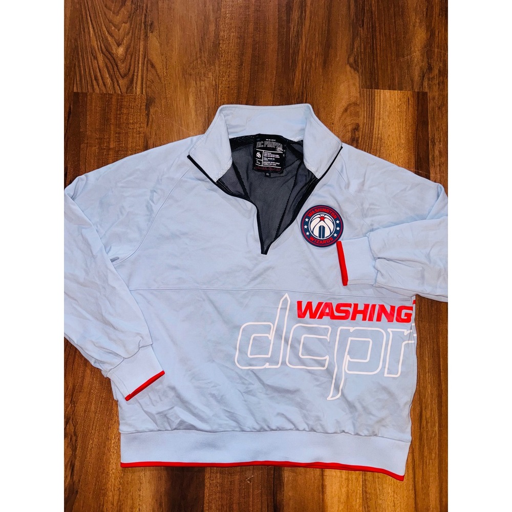 DC‎ Proper Washington Wizards Quarter Zip Pullover Light Blue Mens XL Limited Ed
